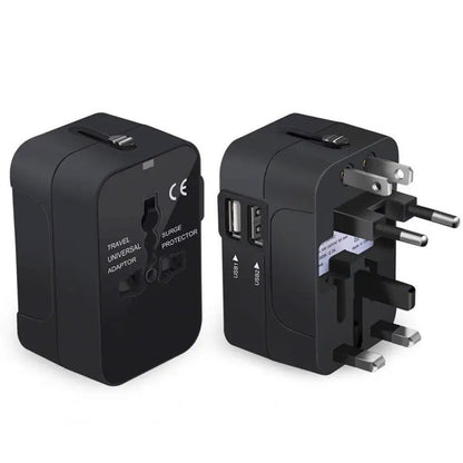 Cargador de Red Techsuit HHT202 Travel, 10W, 2A, 2 x USB-A, Negro