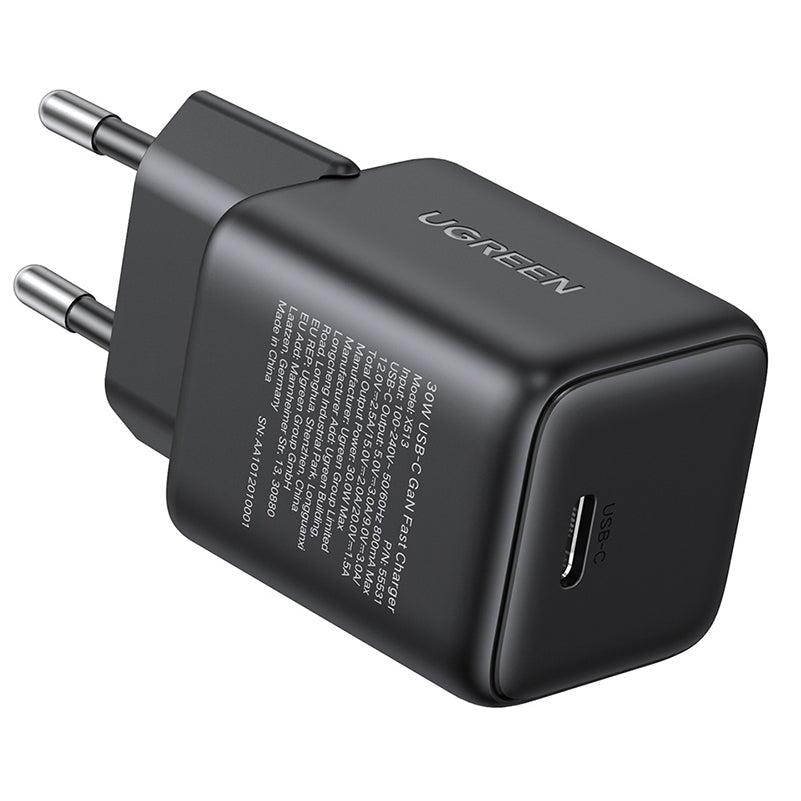 Cargador de Red UGREEN X513, 30W, 3A, 1 x USB-C, Negro