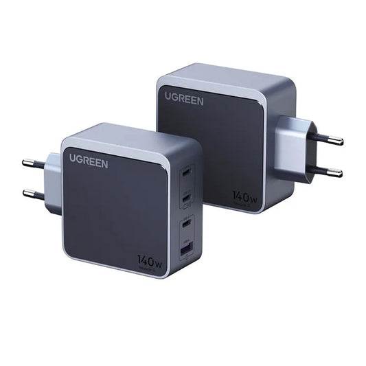 Cargador de Red UGREEN X570 Nexode S, 140W, 5A, 1 x USB-A - 3 x USB-C, Gris