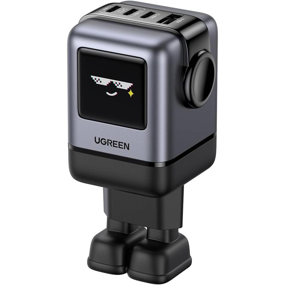 Cargador de Red UGREEN X688 Uno, 100W, 5A, 1 x USB-A - 3 x USB-C, Negro