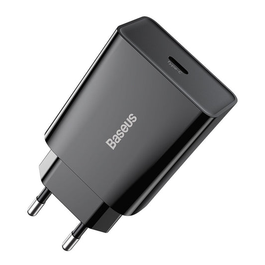 Cargador de red Baseus Speed, 20 W, 3 A, 1 x USB-C, negro CCFS-SN01 