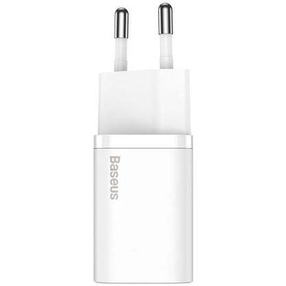 Cargador de red Baseus Super Si, 20 W, 3 A, 1 x USB-C, blanco CCSUP-B02