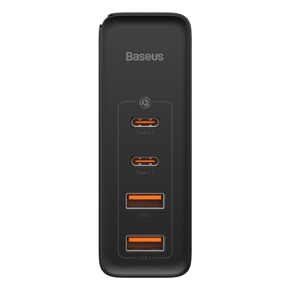 Cargador de red Baseus GaN2 Pro, 100W, 5A, 2 x USB-A - 2 x USB-C, Negro CCGAN2P-L01