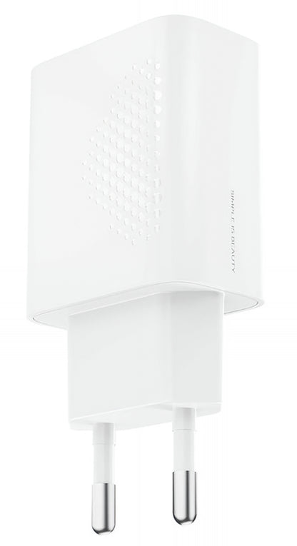 Cargador de Red USB-C XO Design L160, 20W, 3A, 1 x USB-C, Blanco