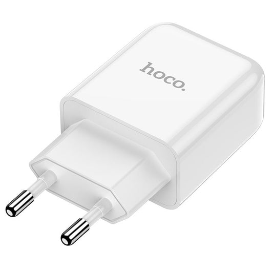 Cargador de Red HOCO N2, 10W, 2A, 1 x USB-A, Blanco