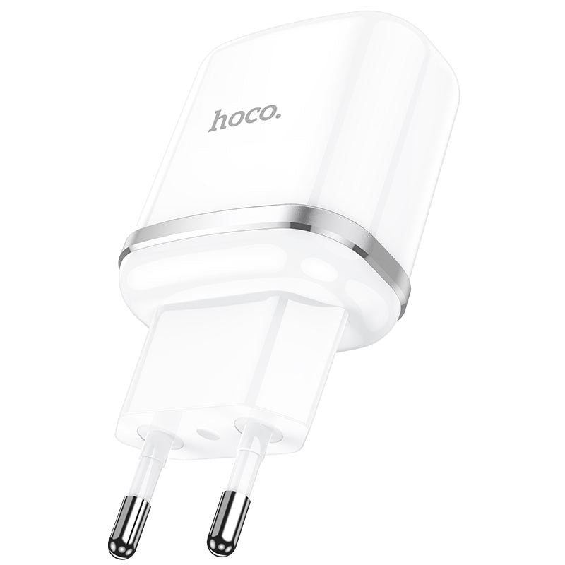 Cargador de red HOCO N3, 18W, 3A, 1 x USB-A, Blanco