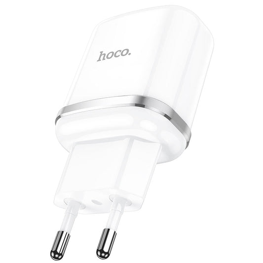 Cargador de Red HOCO N3, 18W, 3A, 1 x USB-A, Blanco