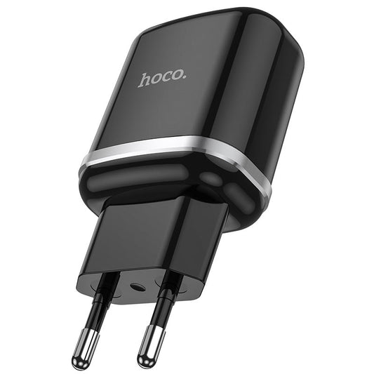 Cargador de Red HOCO N3, 18W, 3A, 1 x USB-A, Negro