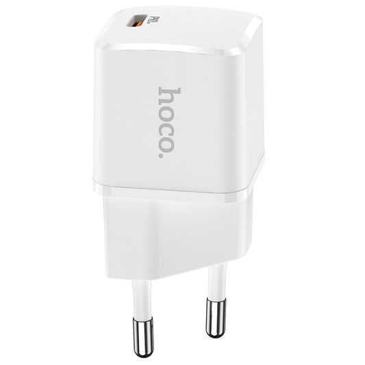 Cargador de red HOCO N10, 20W, 3A, 1 x USB-C, Blanco