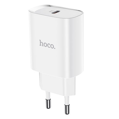 Cargador de red HOCO N14, 20W, 3A, 1 x USB-C, Blanco