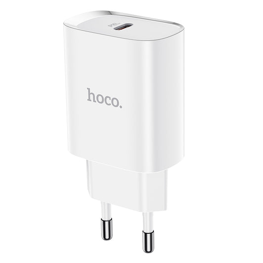 Cargador de red HOCO N14, 20W, 3A, 1 x USB-C, Blanco