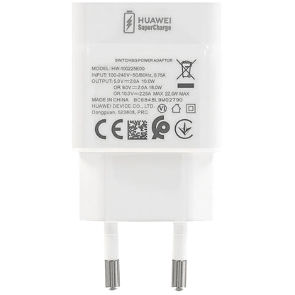 Cargador de red Huawei CP404 HW-100225E00, 22.5W, 2.25A, 1 x USB-A, Blanco 02221268