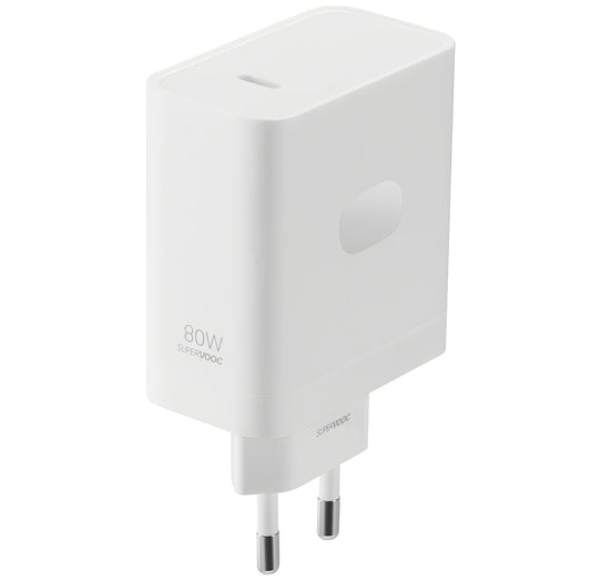 Cargador de red OnePlus con cable USB-C OnePlus, 80 W, 7,3 A, 1 x USB-C, blanco 5461100248