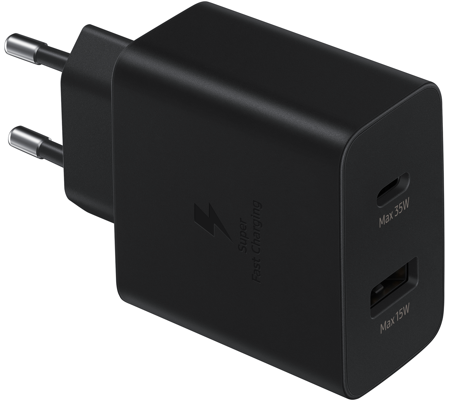 Cargador de red Samsung, 35 W, 3 A, 1 x USB-A - 1 x USB-C, negro EP-TA220NBEGEU