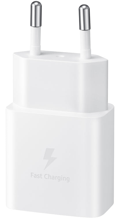 Cargador de red Samsung, 15 W, 2 A, 1 x USB-C, blanco EP-T1510NWEGEU