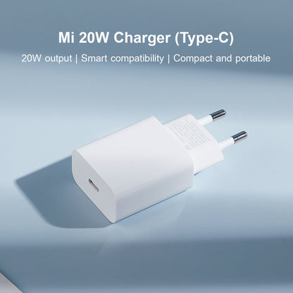 Cargador de red Xiaomi, 20W, 3A, 1 x USB-C, Blanco BHR4927GL