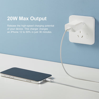 Cargador de red Xiaomi, 20W, 3A, 1 x USB-C, Blanco BHR4927GL