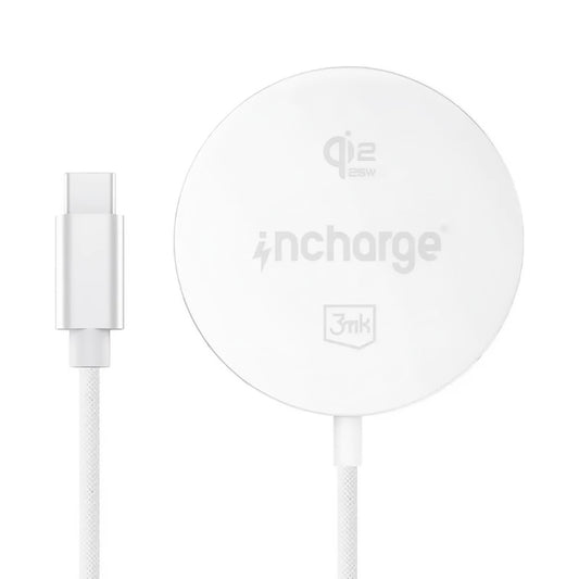 Cargador de Red Inalámbrico 3MK Align, 25W, Blanco