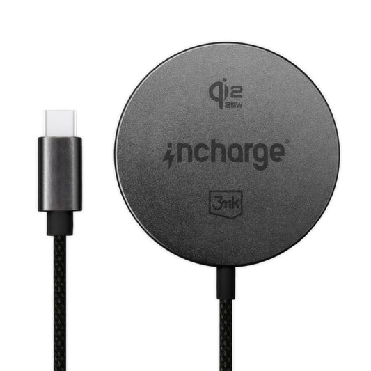 Cargador de Red Inalámbrico 3MK Align, 25W, Negro