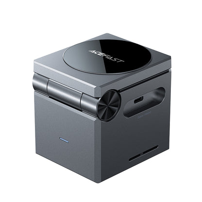 Acefast E18 Rubik's Cube 3in1 Wireless Network Charger, 23W, 1.67A, Gray