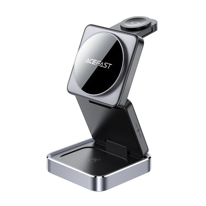 Cargador de Red Inalámbrico Acefast E21 3en1, 23W, 1.67A, Gris