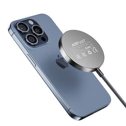 Cargador de Red Inalámbrico Acefast E24, 15W, 1.67A, Gris