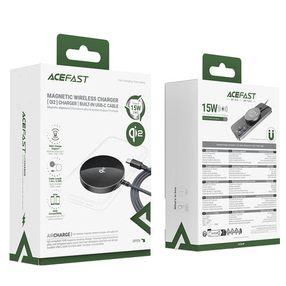 Cargador de Red Inalámbrico Acefast E24, 15W, 1.67A, Gris