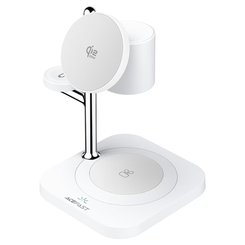 Cargador de Red Inalámbrico Acefast E39 3en1, 32.5W, Blanco