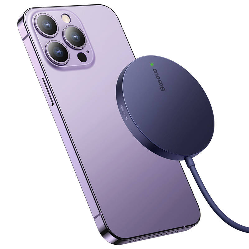 Cargador de Red Inalámbrico Baseus Simple Mini3, 15W, 1.67A, Morado CCJJ040205