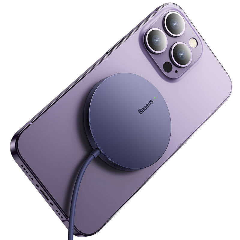 Cargador de Red Inalámbrico Baseus Simple Mini3, 15W, 1.67A, Morado CCJJ040205