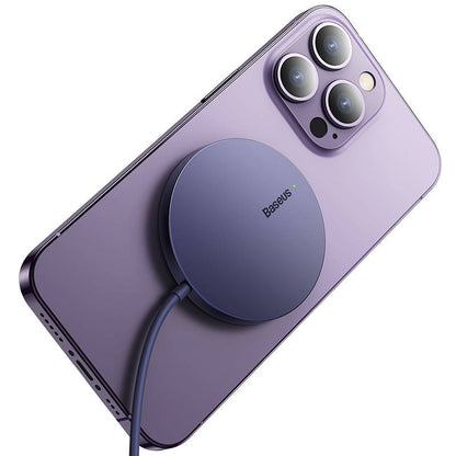 Cargador de Red Inalámbrico Baseus Simple Mini3, 15W, 1.67A, Morado CCJJ040205