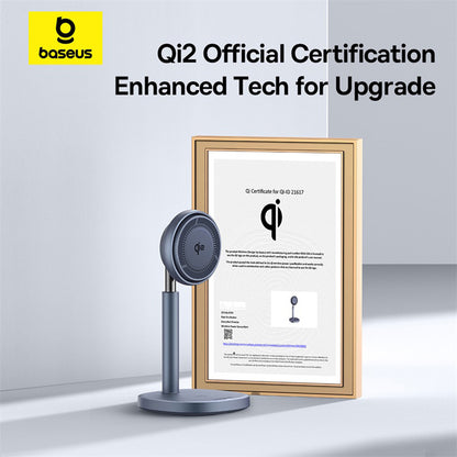 Cargador de Red Inalámbrico Baseus Orbit 2 Pro 2in1, 20W, 1.67A, Gris P10273500813-00