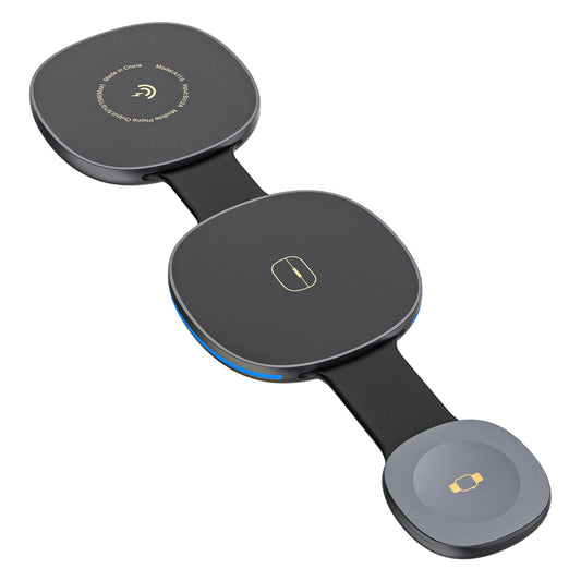 Dudao A11S 3in1 Wireless Network Charger, 15W, Black