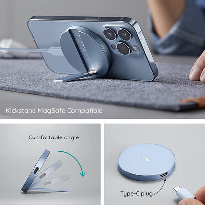 Cargador de Red Inalámbrico ESR HaloLock, 15W, 1.67A, Azul