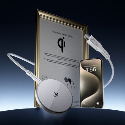 Cargador de Red Inalámbrico ESR HaloLock, 15W, 1.67A, Plateado