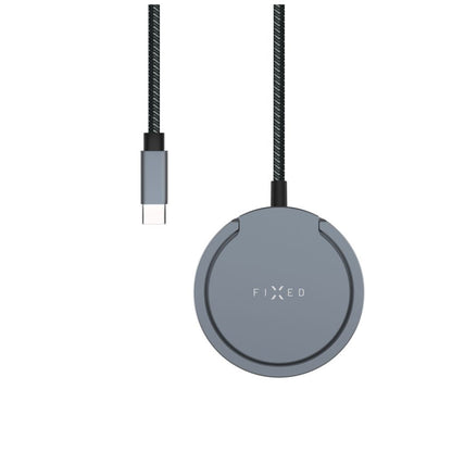 Fixed Ring Wireless Network Charger, 15W, 1.67A, Gray