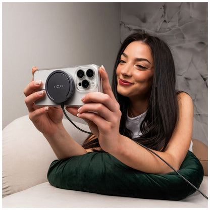 Fixed Ring Wireless Network Charger, 15W, 1.67A, Gray