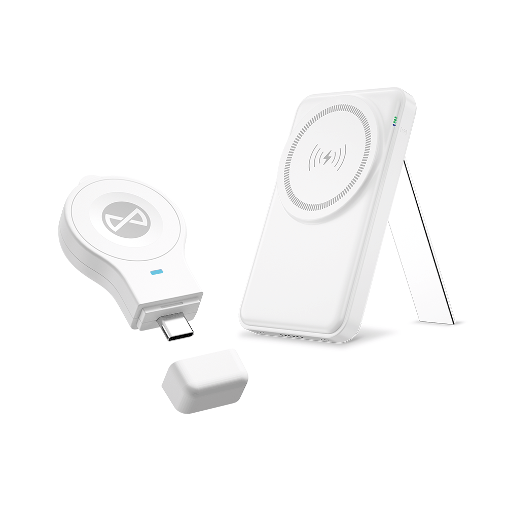 Cargador de Red Inalámbrico Forever MACS-100 5in1, 20W, 3A, 1 x USB-A, Blanco