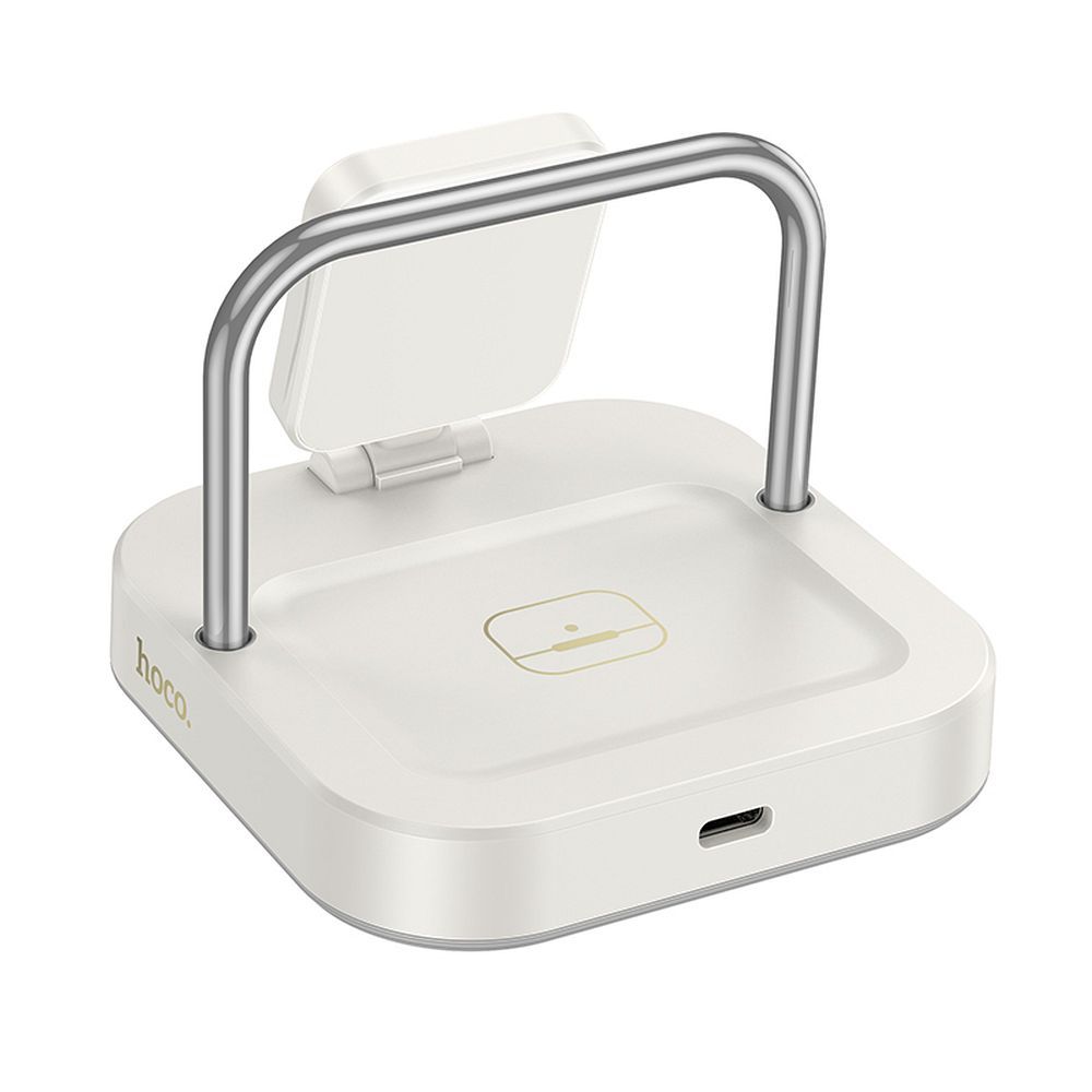 Cargador de Red Inalámbrico HOCO CQ16A 3en1, 15W, 1.67A, Blanco