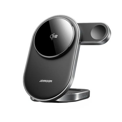 Cargador de Red Inalámbrico Joyroom JR-W17 3en1, 15W, 1.67A, Negro