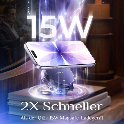 Cargador de Red Inalámbrico Lisen W103 3en1, 7.5W, 1.1A, Negro YL0324090008