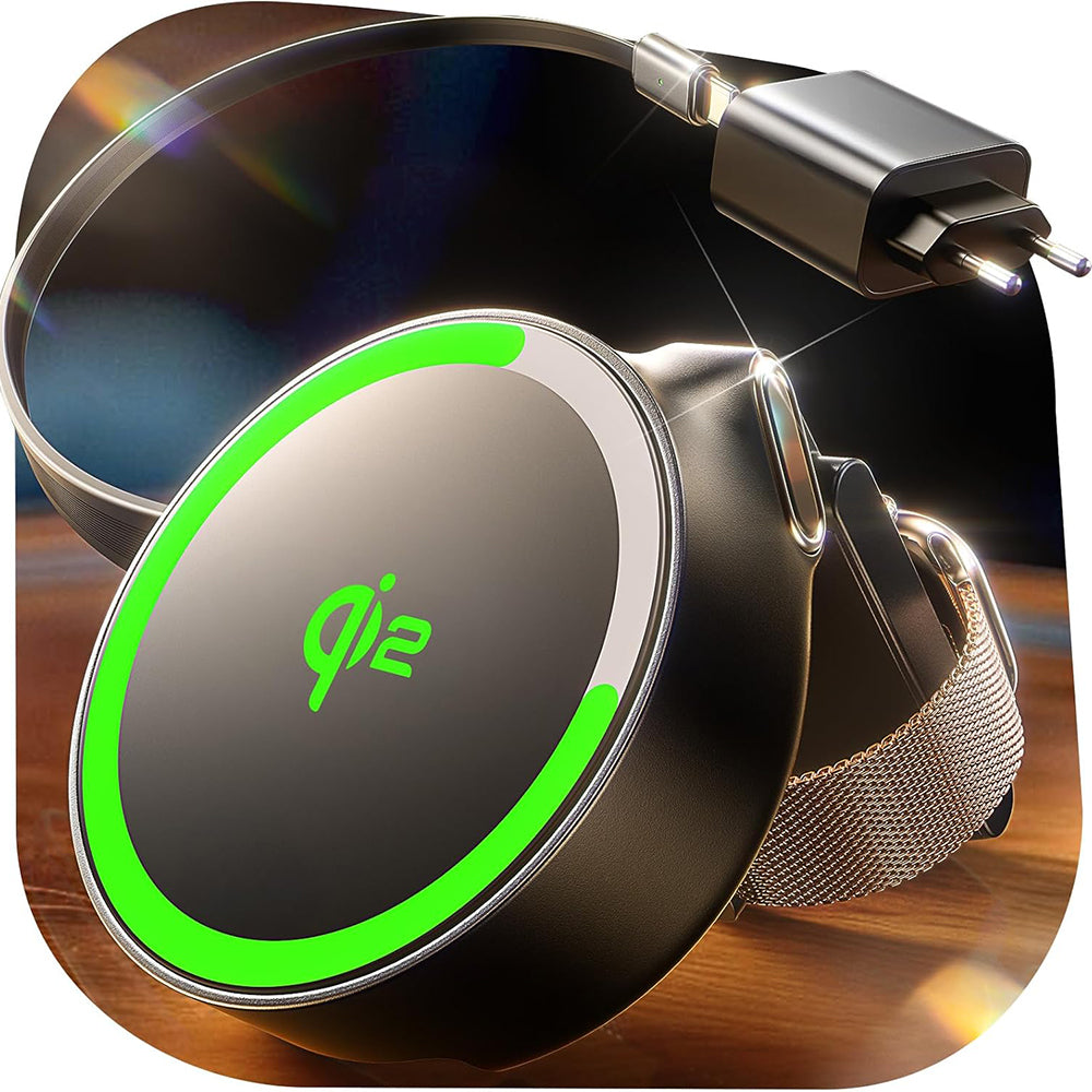 Cargador de Red Inalámbrico Lisen W103 3en1, 7.5W, 1.1A, Negro YL0324090008