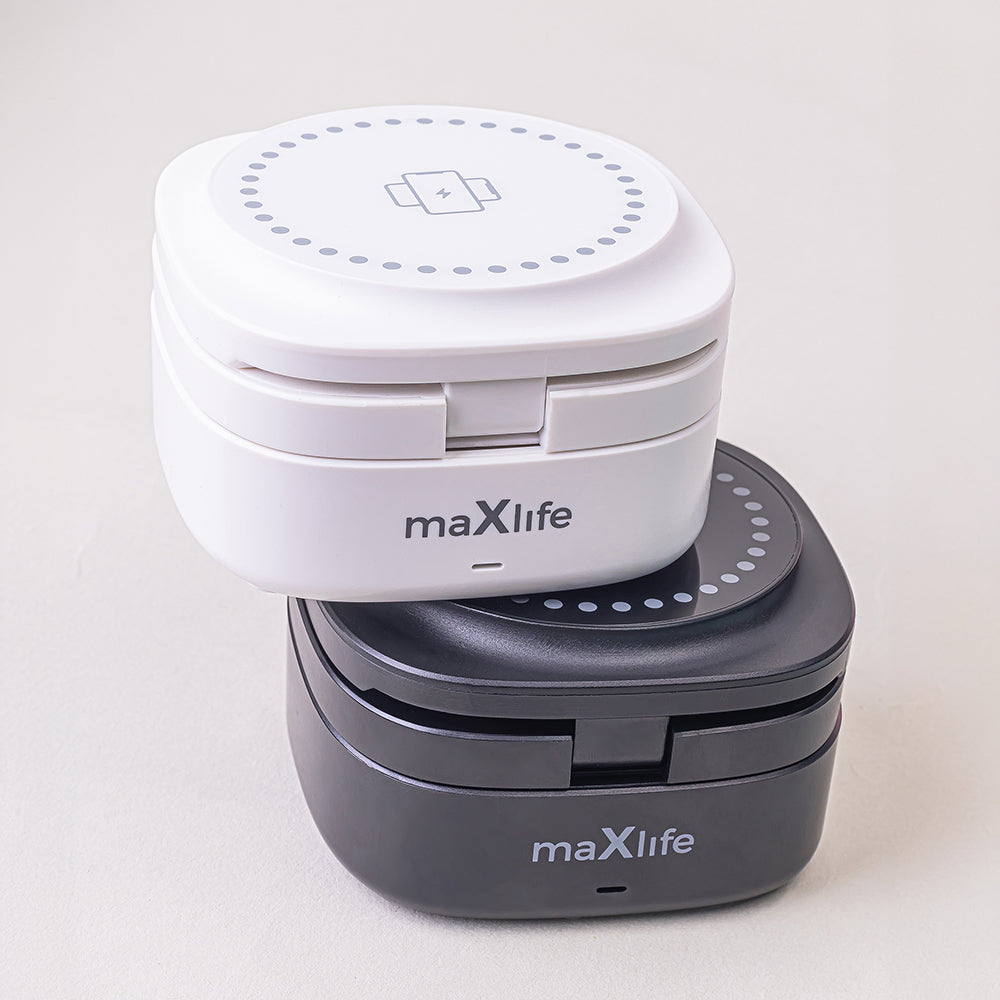 Cargador de Red Inalámbrico MaXlife MXWC-06 3en1, 15W, 1.67A, Negro