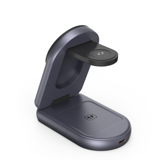 Cargador de Red Inalámbrico Tech-Protect A53 3en1, 25W, Gris
