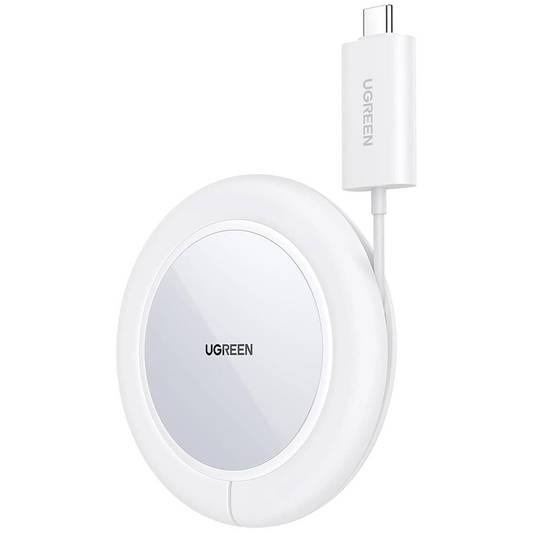 Cargador de Red Inalámbrico UGREEN CD245 (40123), 15W, 1.67A, Blanco