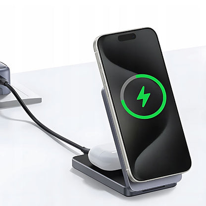 Cargador de Red Inalámbrico UGREEN W528 2en1, 20W, 1.67A, Blanco