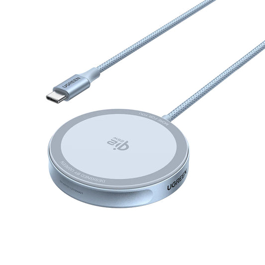 Cargador de Red Inalámbrico UGREEN MagFlow, 25W, Azul