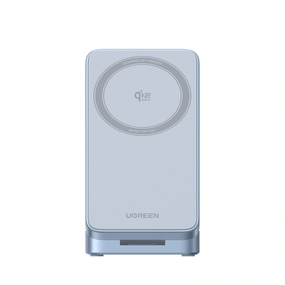 Cargador de Red Inalámbrico UGREEN W757 (65901) 3en1, 25W, Azul