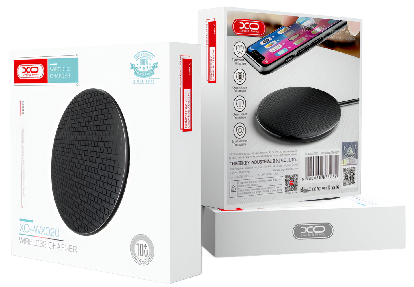 Cargador de Red Inalámbrico XO Design WX020, 15W, 1.67A, Negro