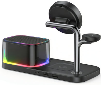 Cargador de Red Inalámbrico XO Design CX045 3en1, 25W, Negro